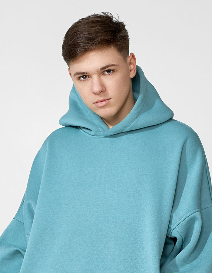 Man's Bluish Hoodie